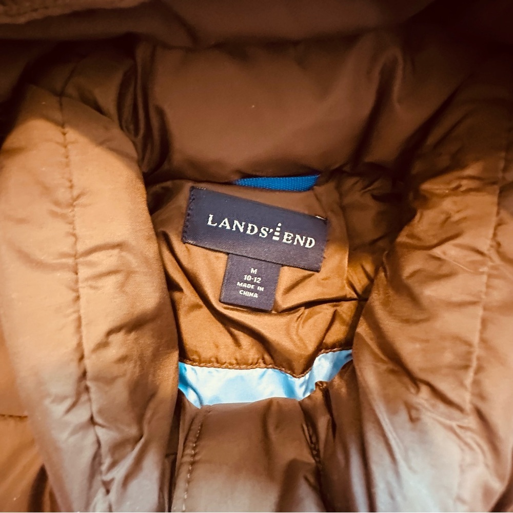 Lands’ End | Vest | Lands’ End in Brown/Blue - Picture 7 of 16